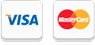 Bandeiras dos cartões Visa e Mastercard